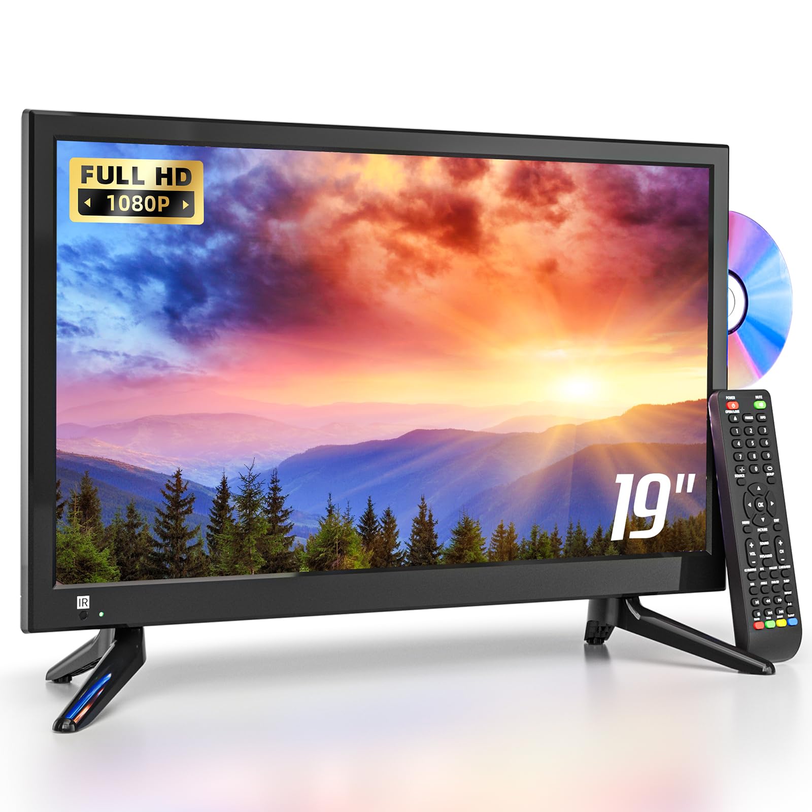 Amazon.com: OSHPRO 19 inch Small TV for Kitchen Bedroom RV with